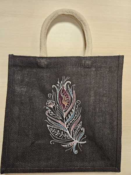 Cabas Plume en Fleur