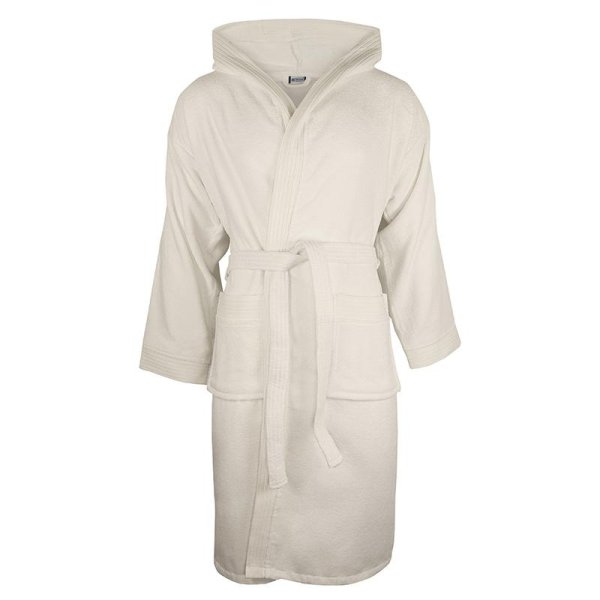 Peignoir à capuche anthracite